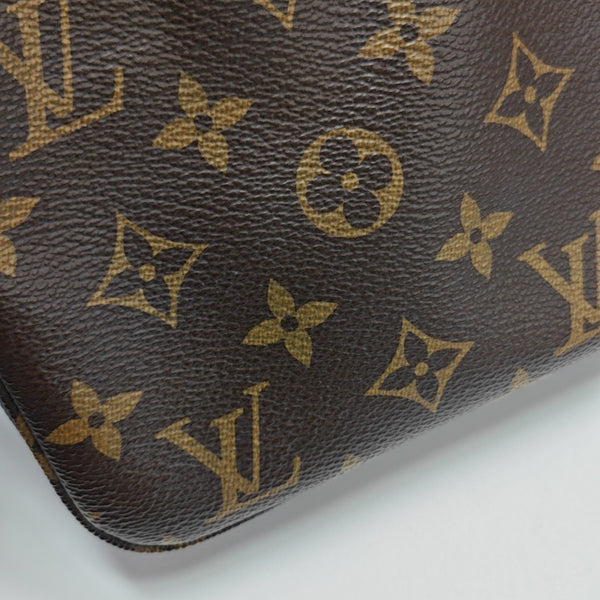 ACCESSOIRES GM Monogram Coated Canvas Brown