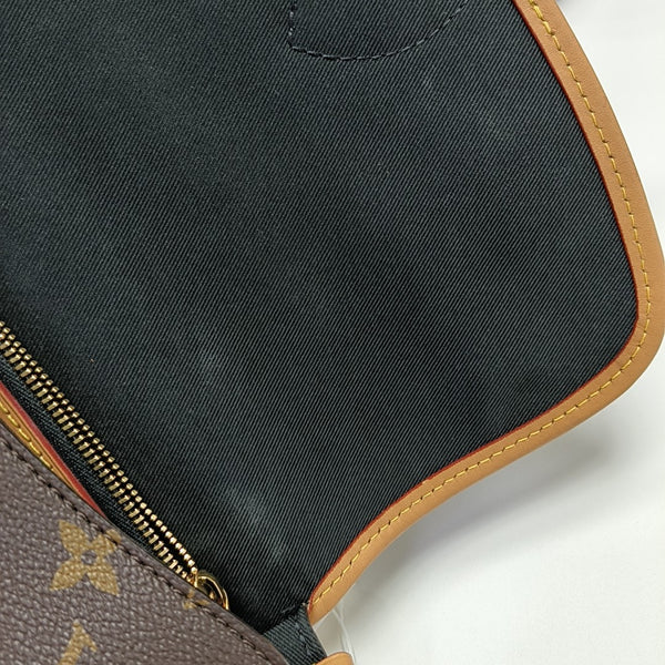DIANE Monogram Coated Canvas Brown