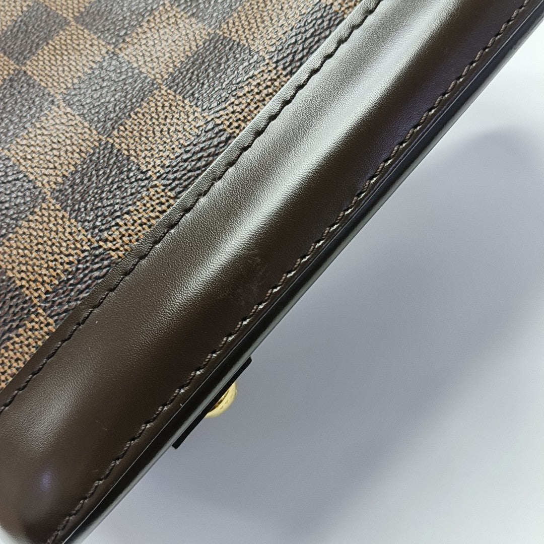 ALMA BB Damier Ebene Coated Canvas Brown