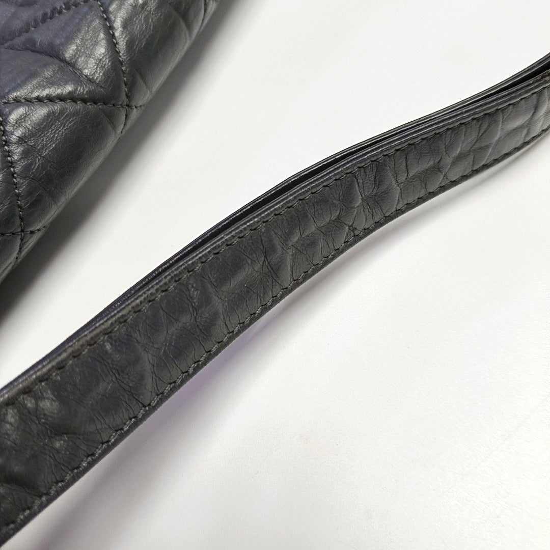Quilted Lambskin Gray