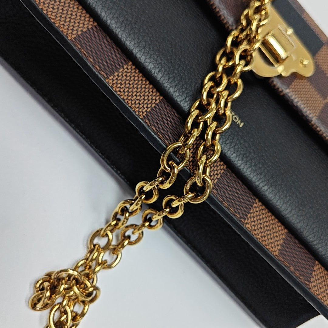 VAVIN Damier Ebene Coated Canvas Brown