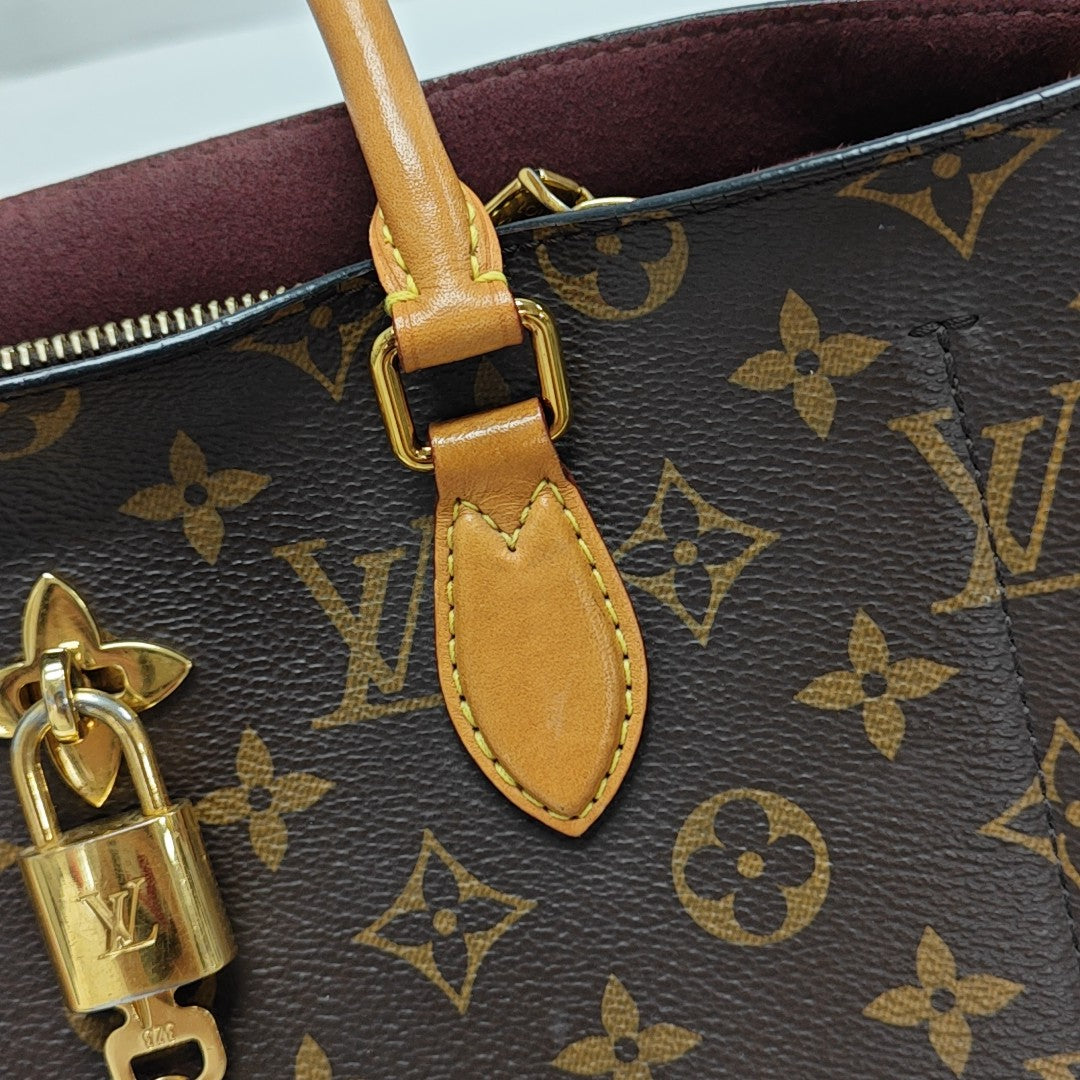 FLOWER Monogram Coated Canvas Brown