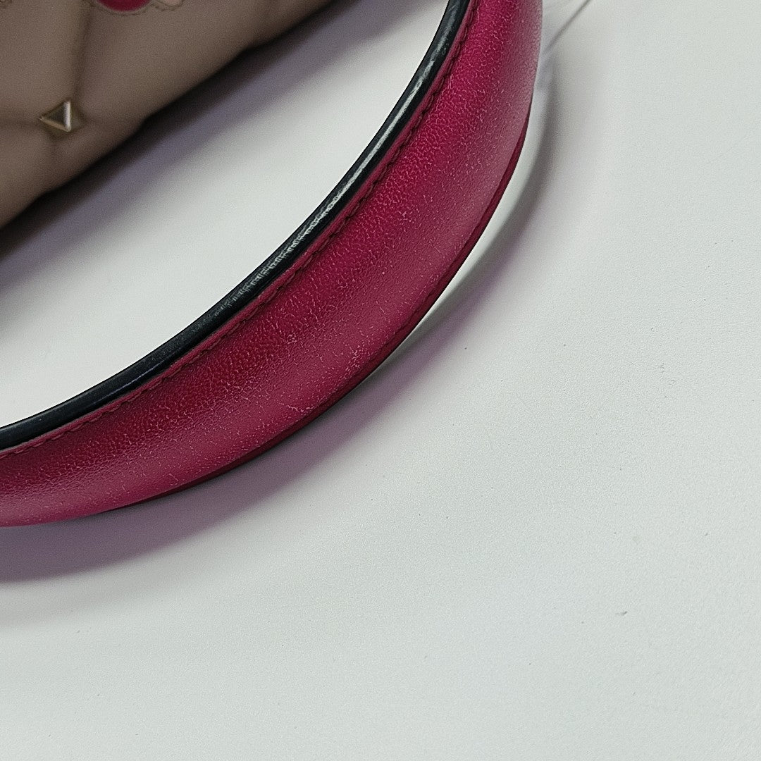 Quilted Calfskin Shoulder Bag Pink