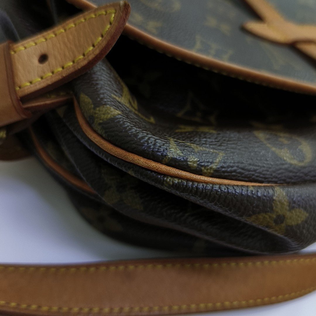 SAUMUR 30 Monogram Coated Canvas Brown