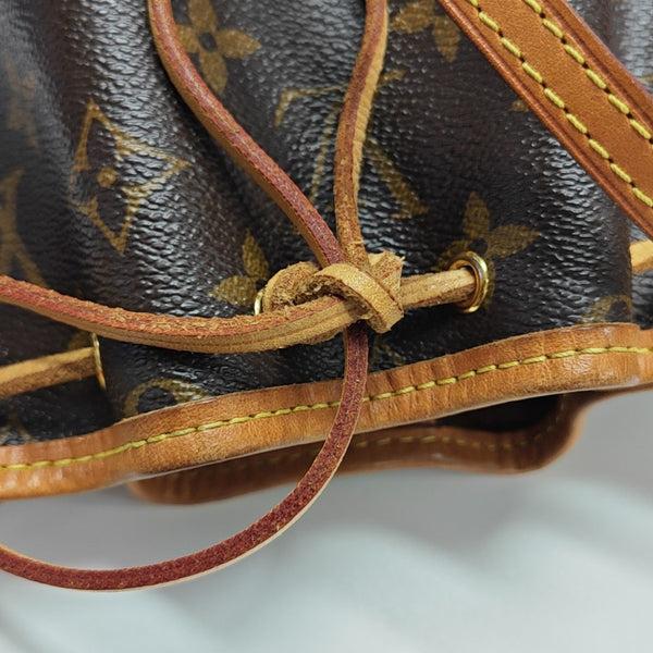 NÉONOÉ Nano Monogram Coated Canvas Brown