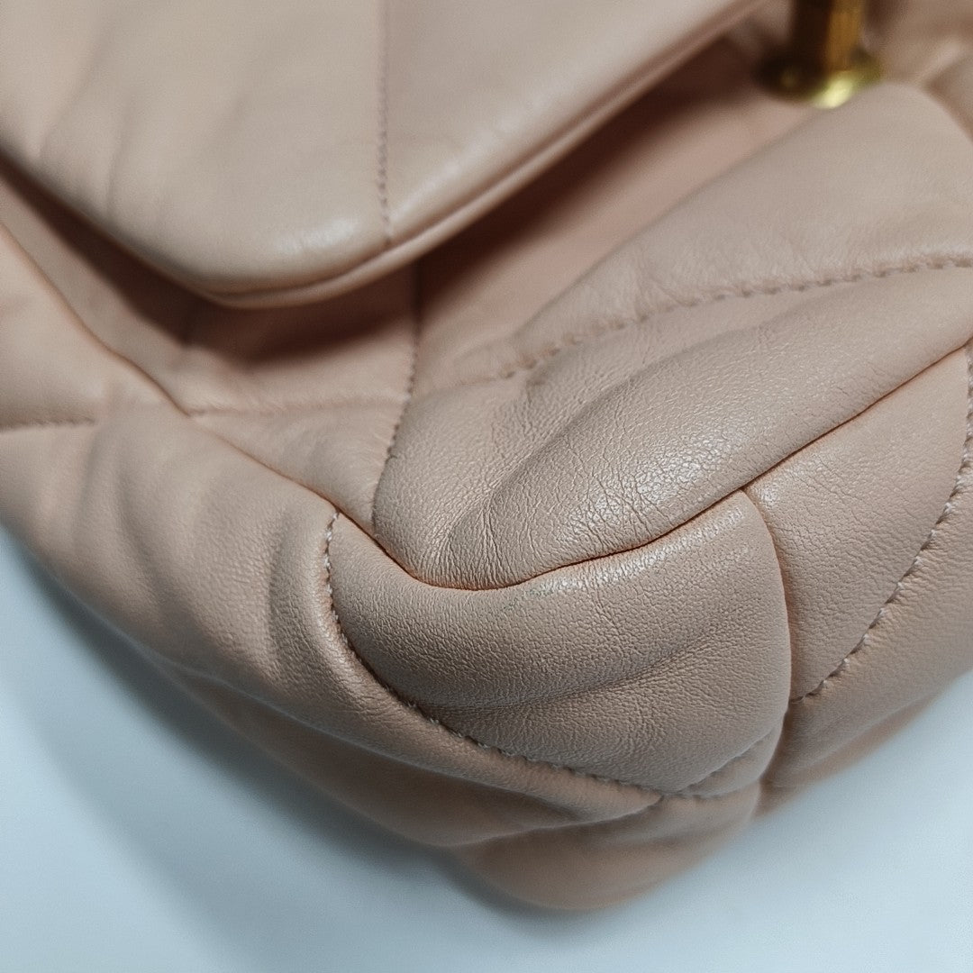 CHANEL 19 Small Quilted Lambskin Pink