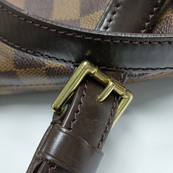 SOHO Damier Ebene Coated Canvas Brown
