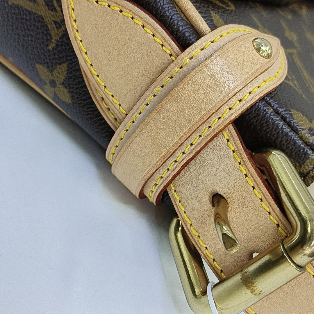 HUDSON PM Monogram Coated Canvas Brown