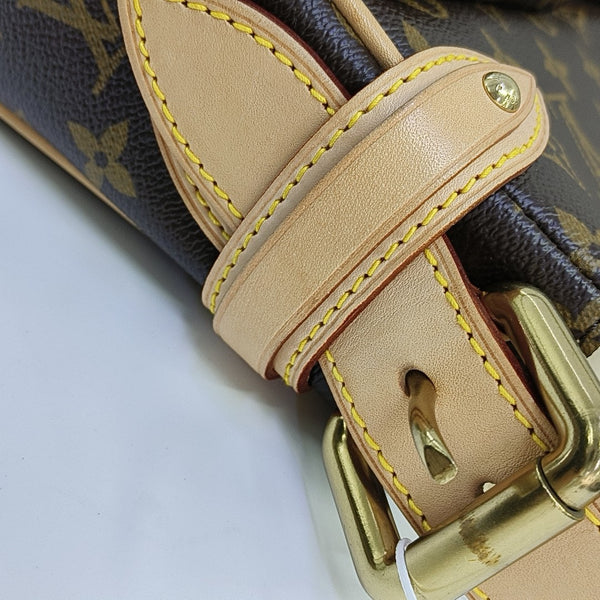 HUDSON PM Monogram Coated Canvas Brown