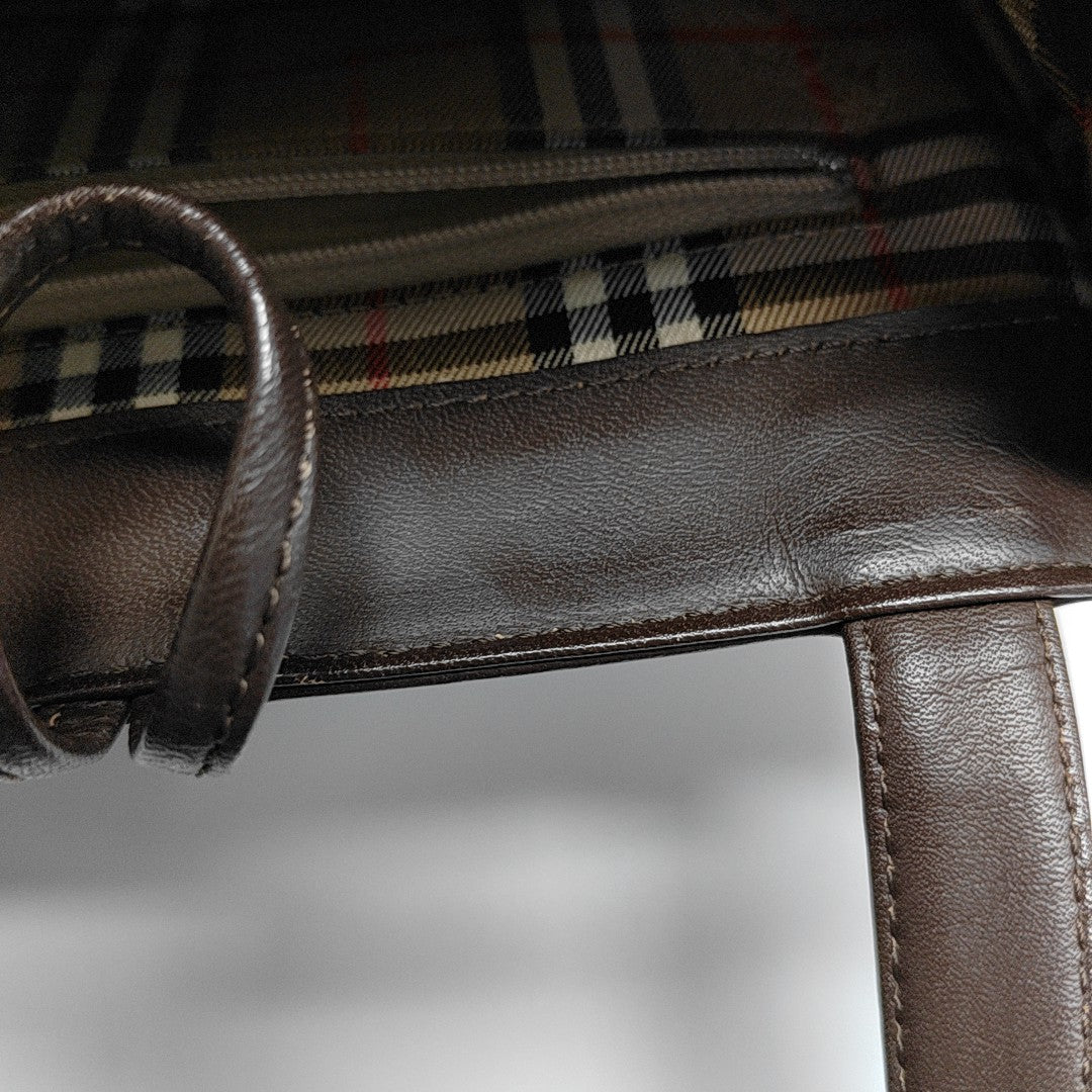 Suede Tote Bag Brown