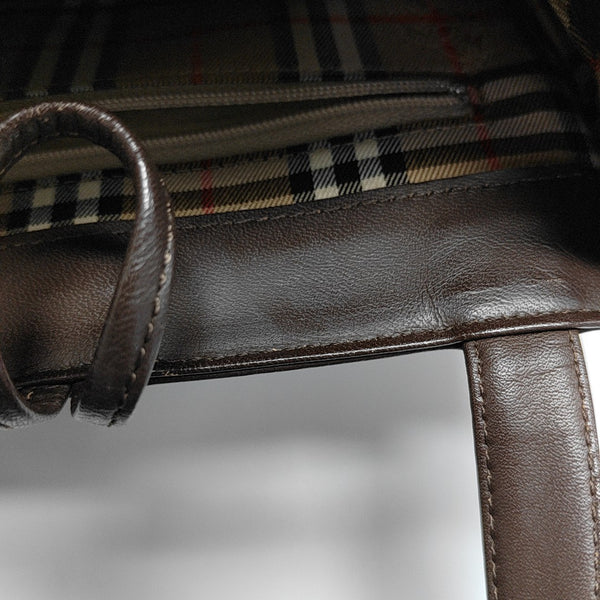 Suede Tote Bag Brown