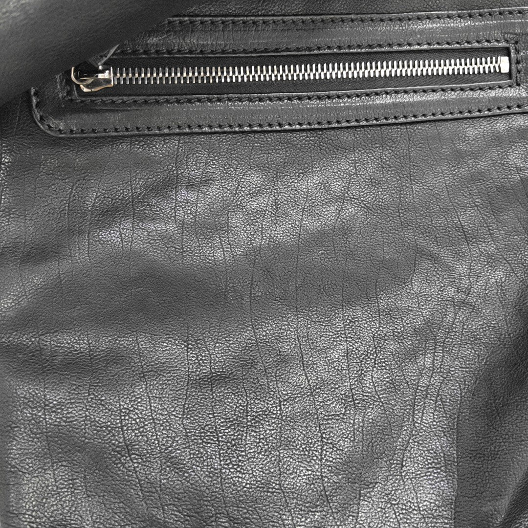 Quilted Calfskin Shoulder Bag Black