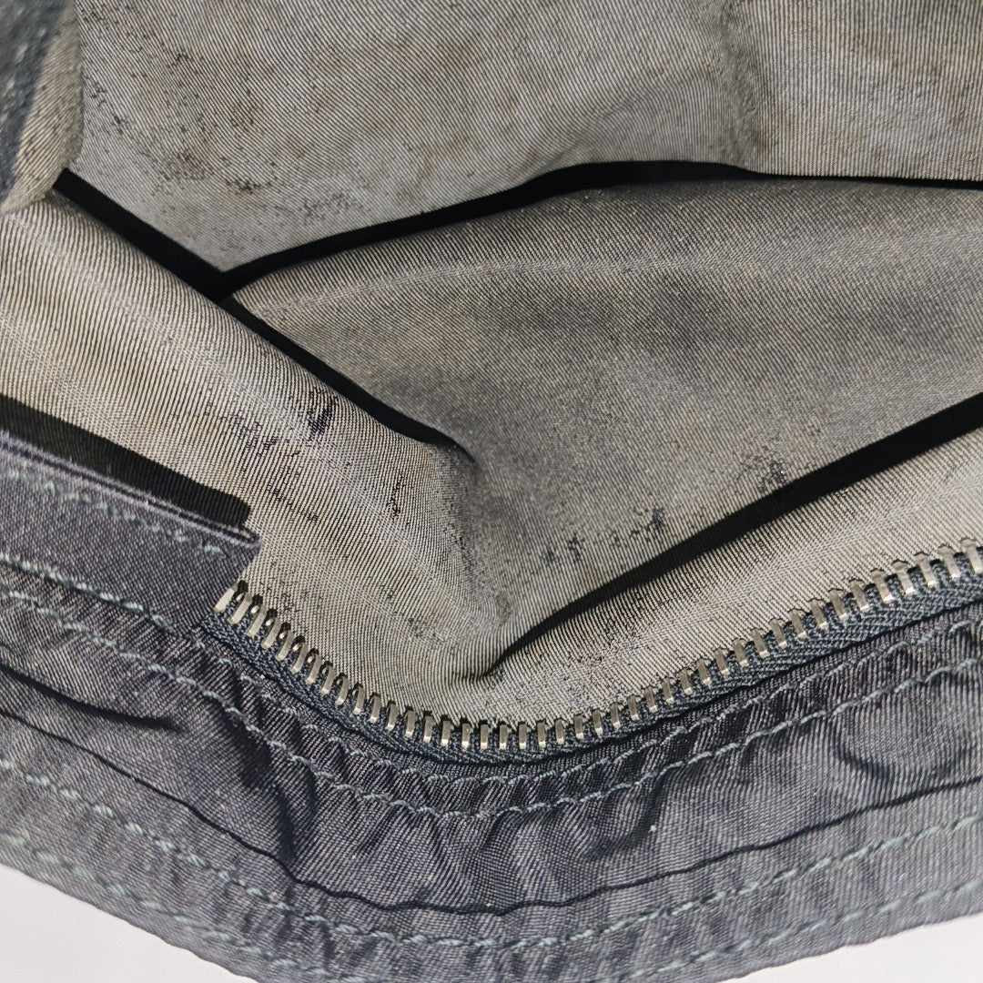 Nylon Top Handle Bag Black