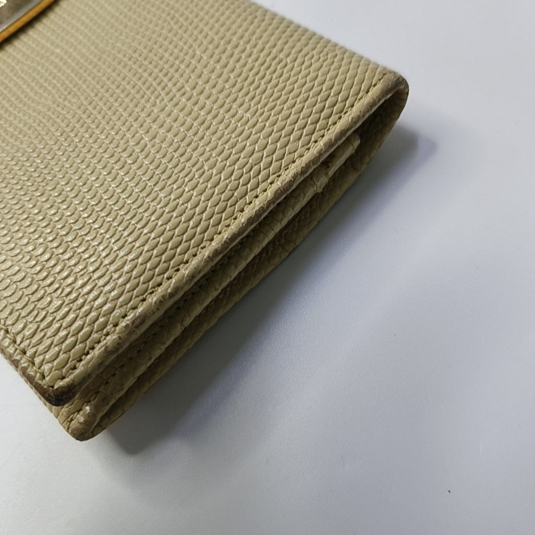 Calfskin Wallet Yellow