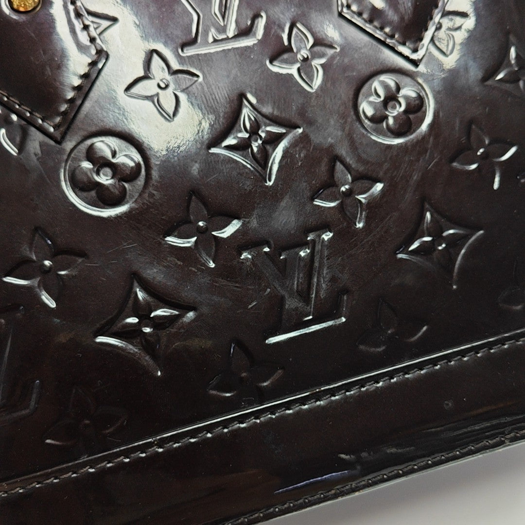 ALMA BB Monogram Patent Leather Red
