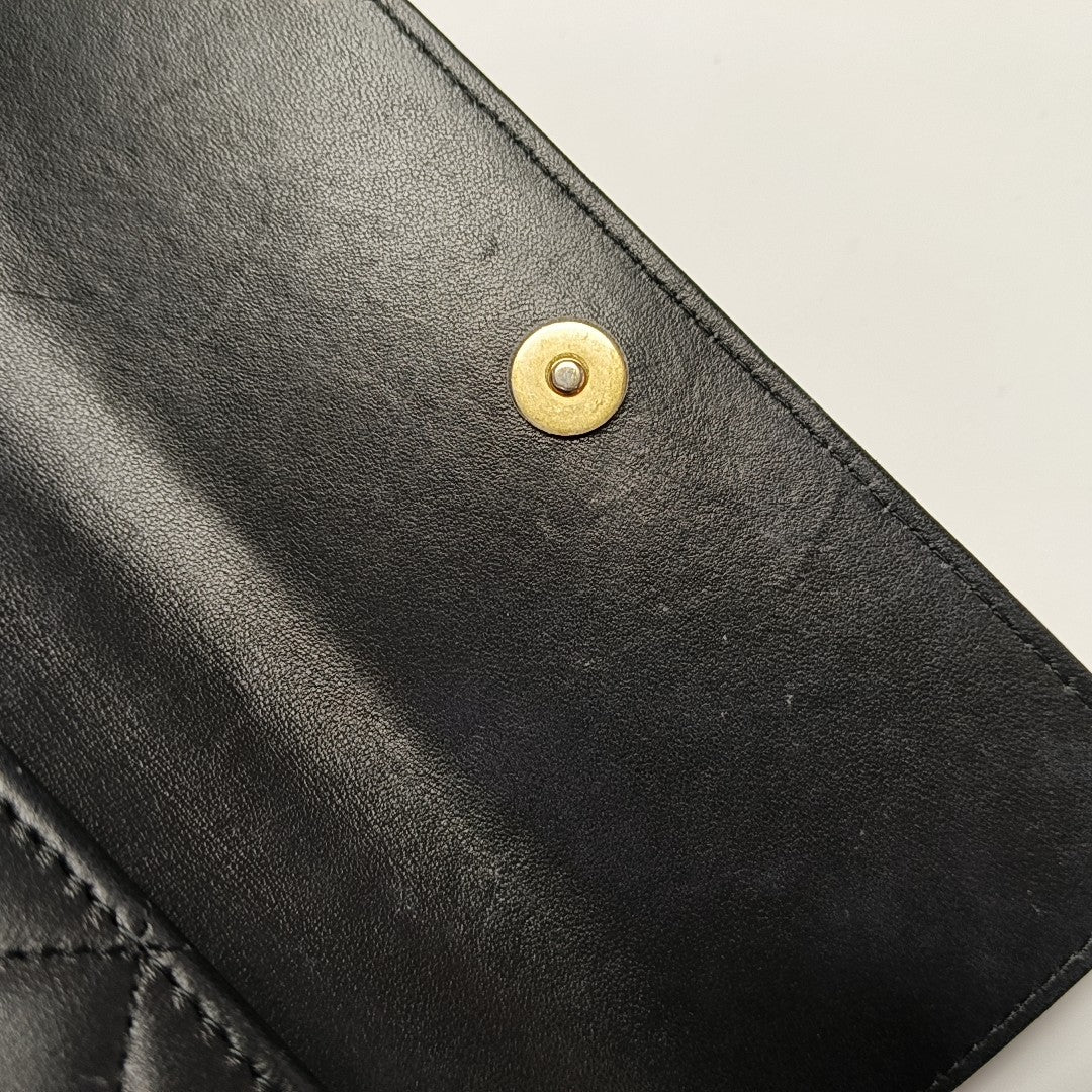WOC Quilted Lambskin Black