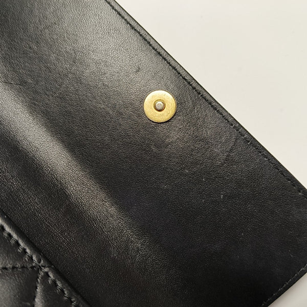 WOC Quilted Lambskin Black