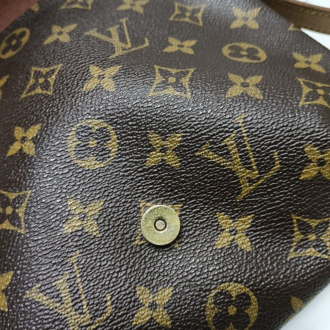 MUSETTE TANGO Monogram Coated Canvas Brown