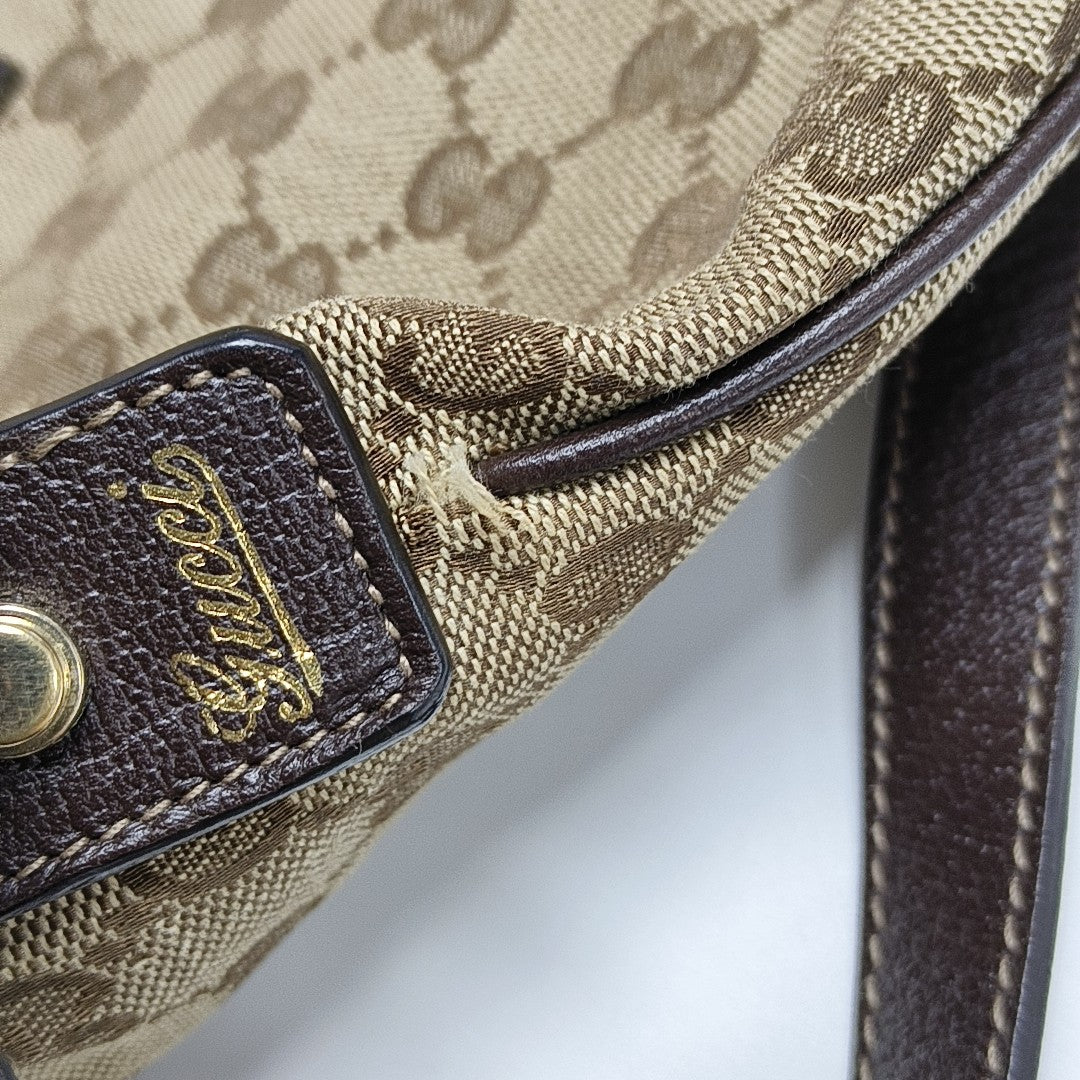 Abbey Monogram Canvas Brown