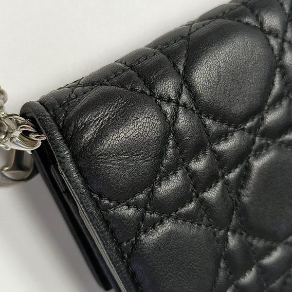 Lady Dior Small Cannage Lambskin Black