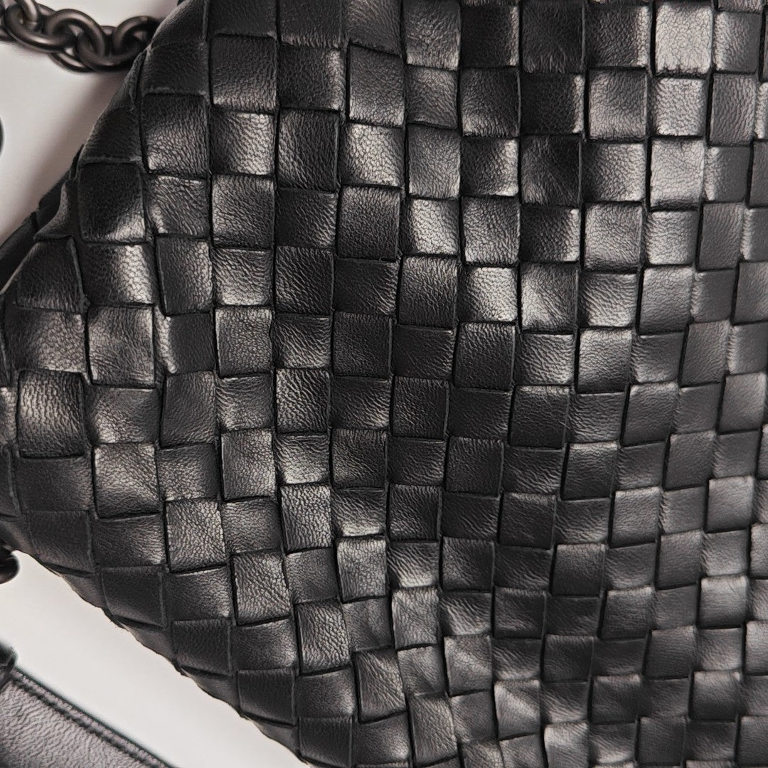 Lambskin Shoulder Bag Black