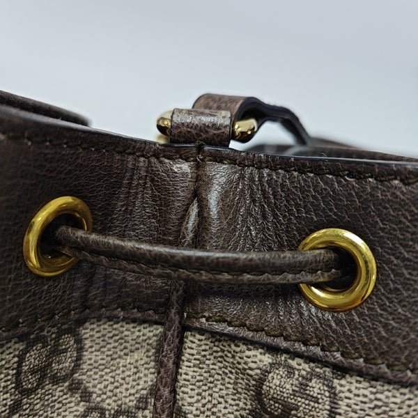 Ophidia Mini Monogram Coated Canvas Beige
