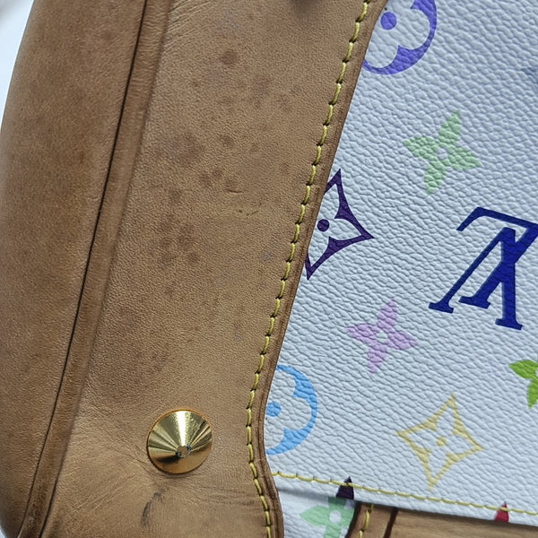 COURTNEY MM Monogram Coated Canvas White