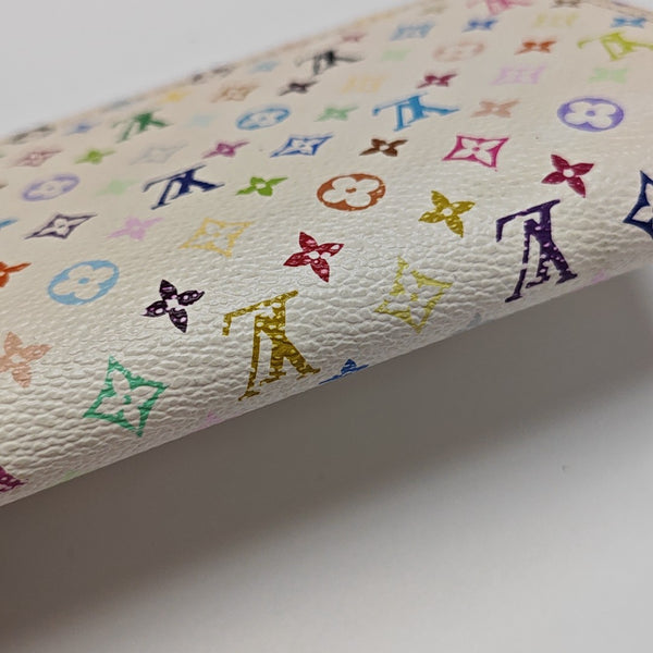 LV × TM ZIPPY Monogram Coated Canvas White Wallet