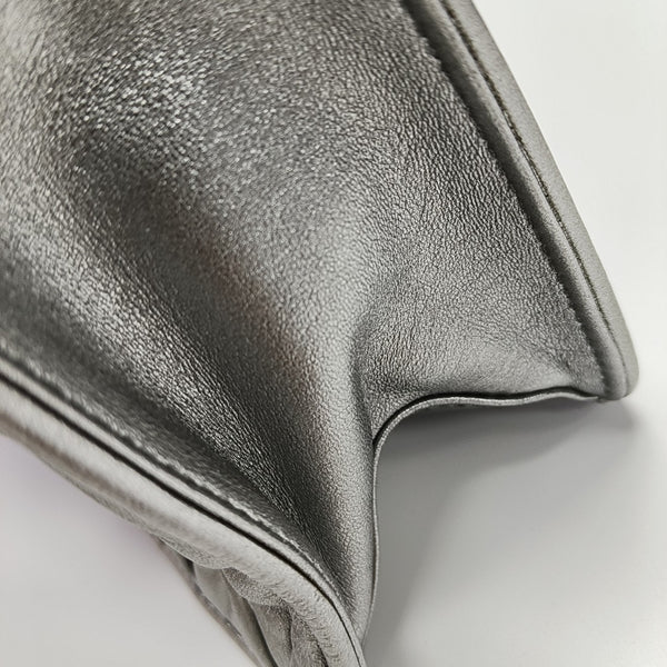Miu Lady Quilted Lambskin Silver
