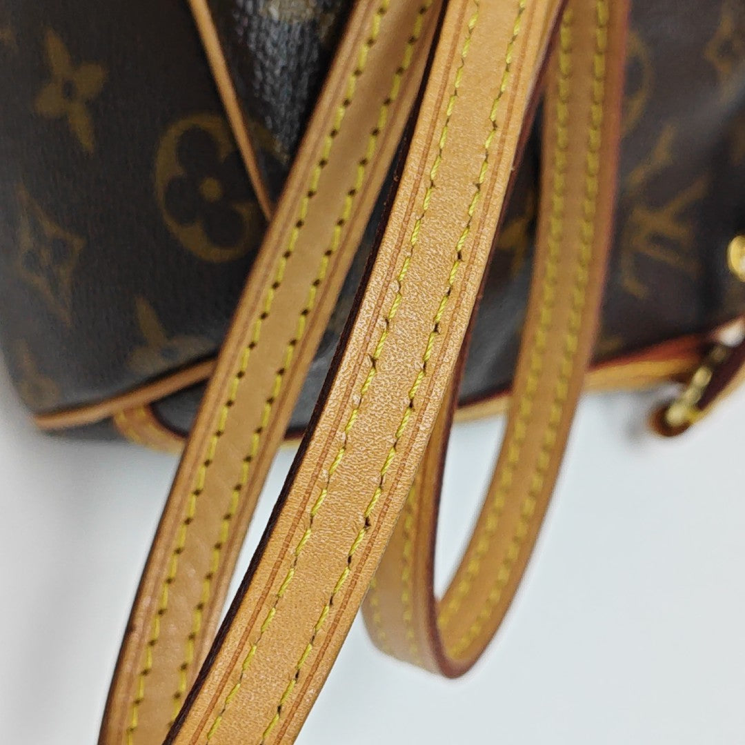 NÉONOÉ Nano Monogram Coated Canvas Brown