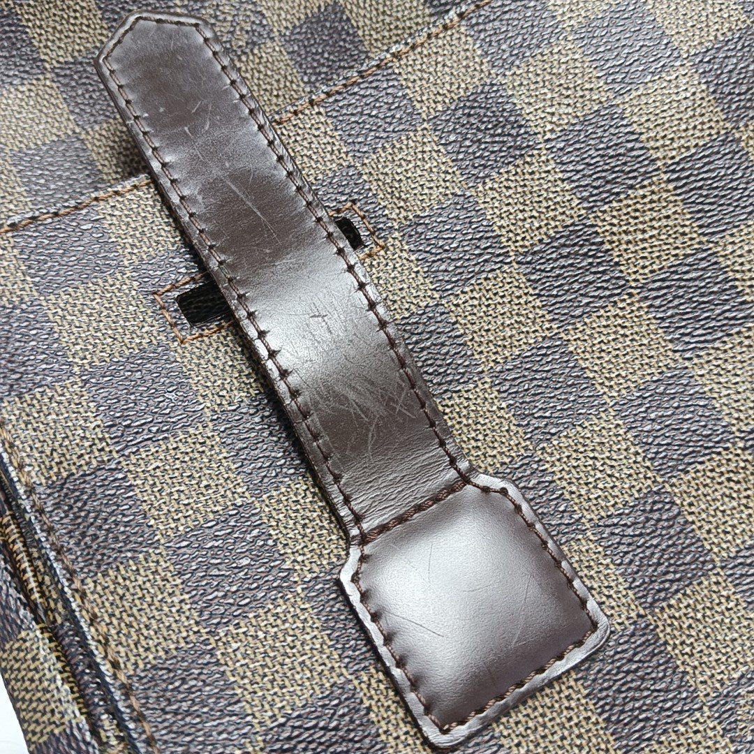 BROADWAY Damier Ebene Coated Canvas Brown
