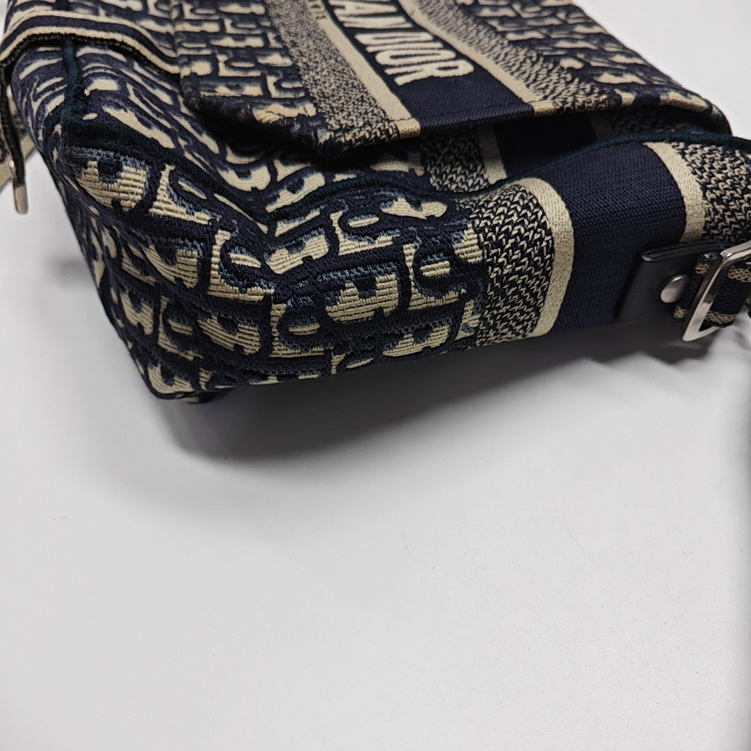 Diorcamp Large Oblique Canvas Blue