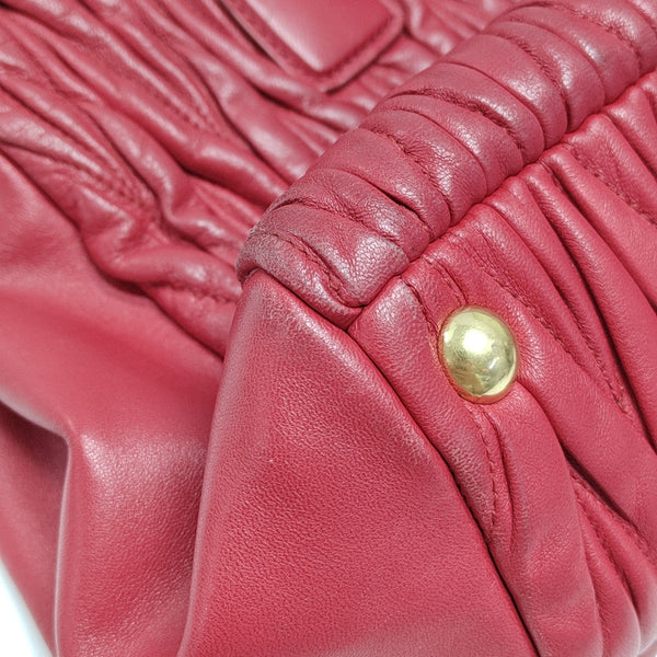 Avenue Quilted Lambskin Red