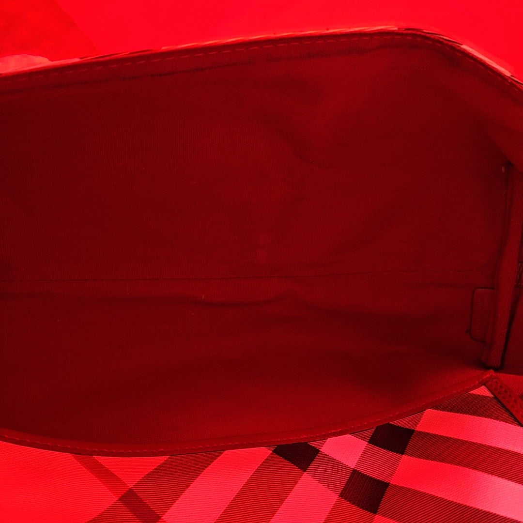 Plastic Tote Bag Red