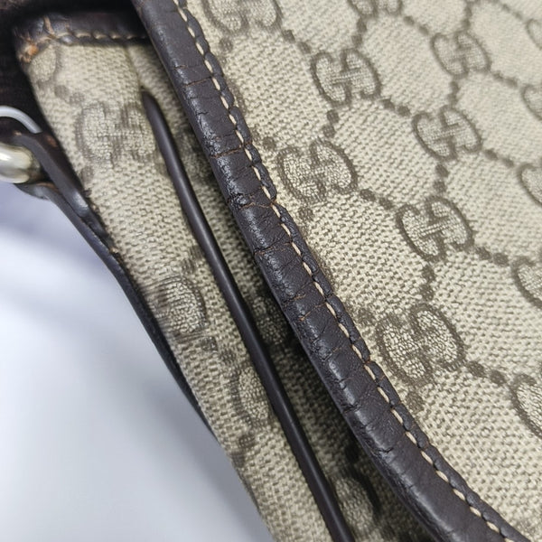 GG Imprime Monogram Coated Canvas Brown