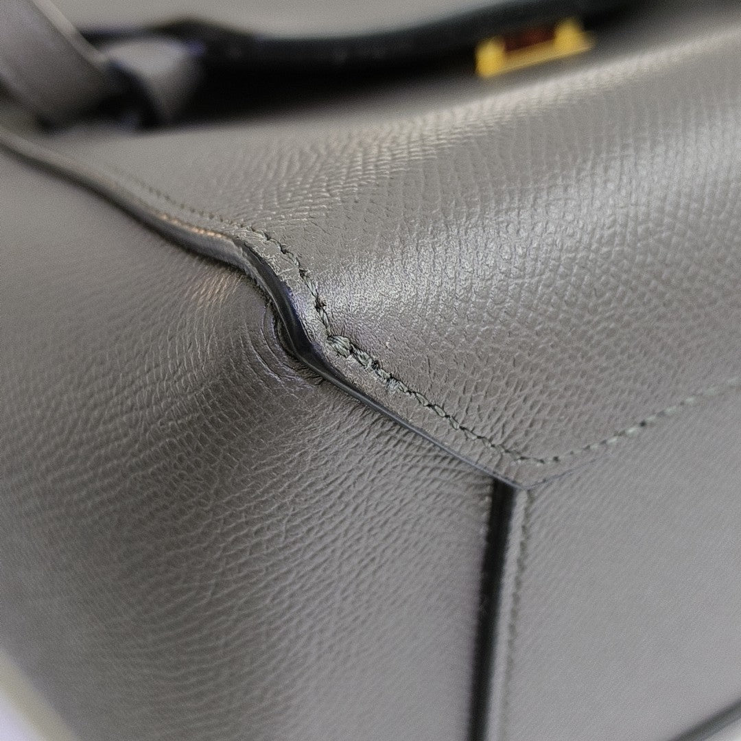 BELT Micro Calfskin Gray