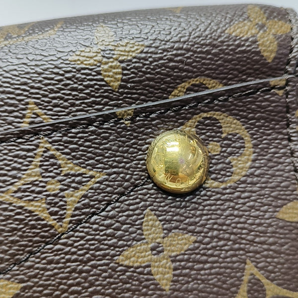 MONTAIGNE MM Monogram Coated Canvas Brown