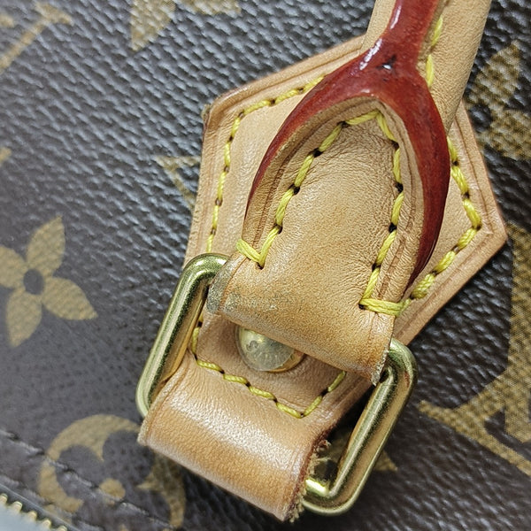 SPEEDY 25 Monogram Coated Canvas Brown