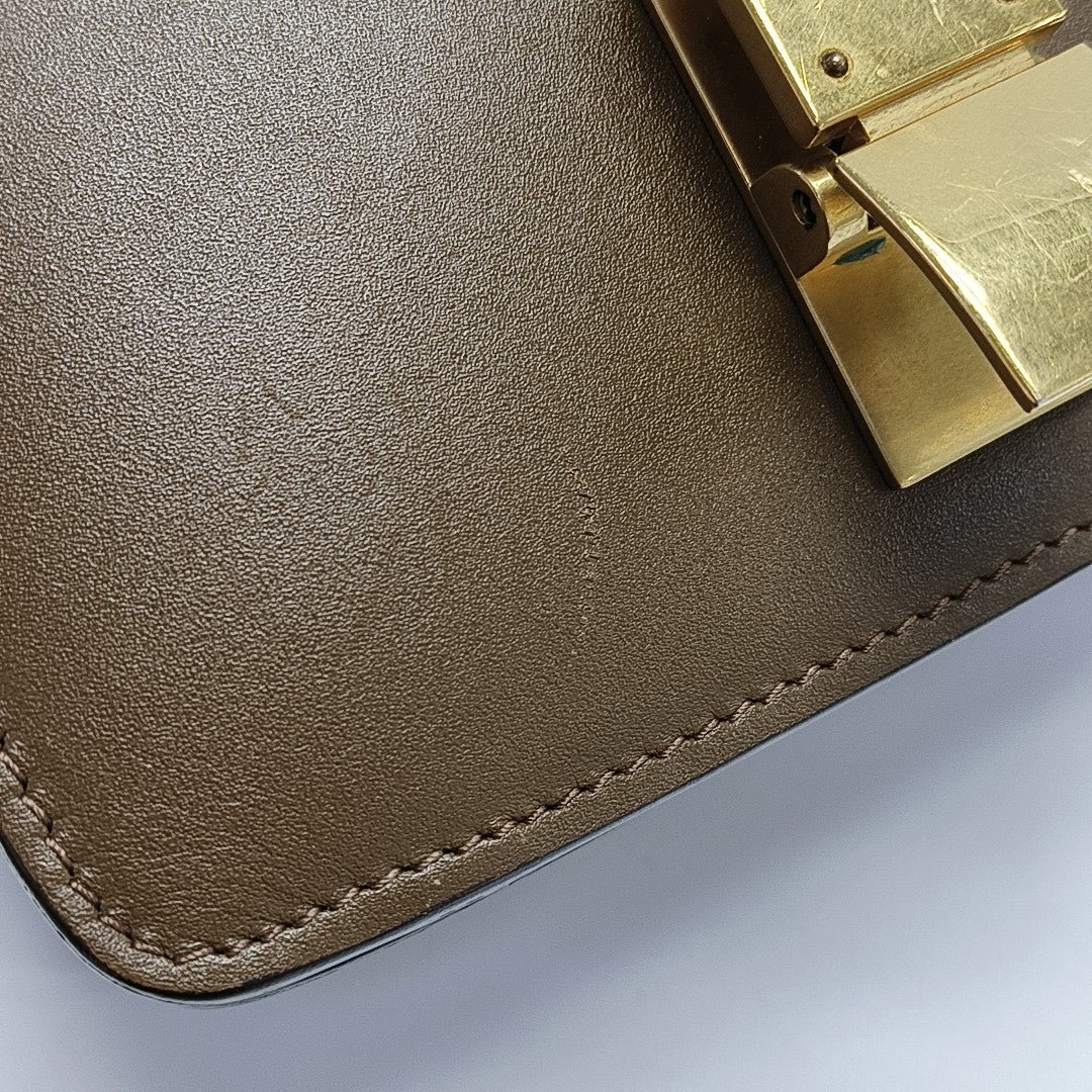 CLASSIC BOX Mini Calfskin Brown