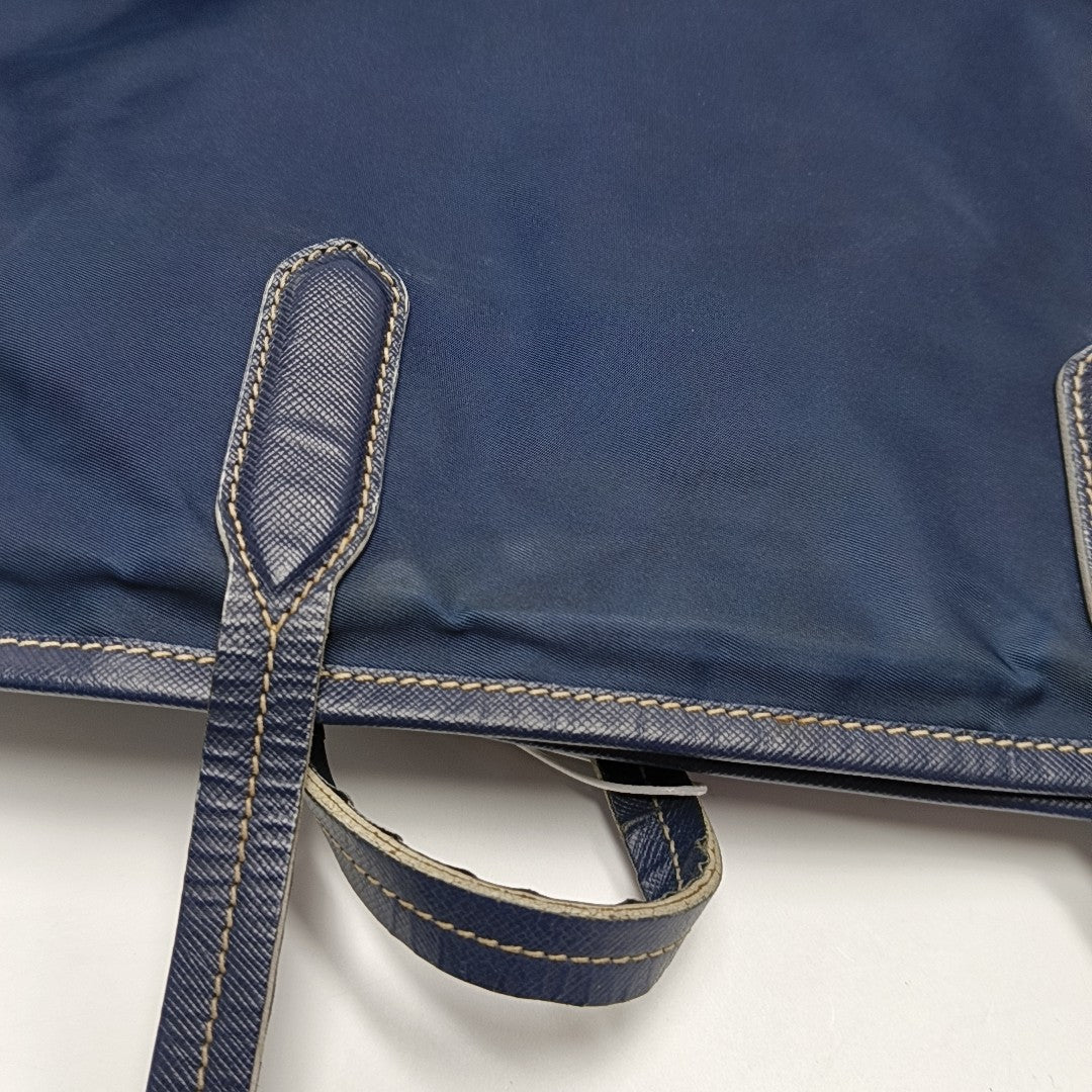 Vitello Phenix Tote Nylon Blue