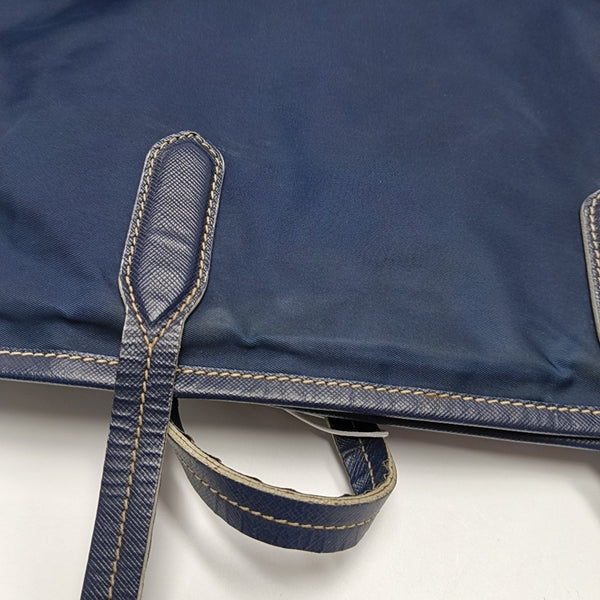 Vitello Phenix Tote Nylon Blue