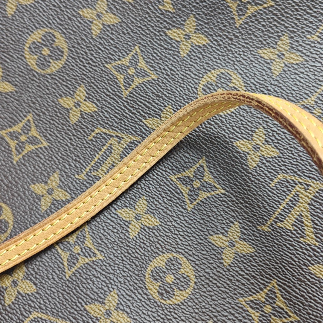NEVERFULL MM Monogram Coated Canvas Brown