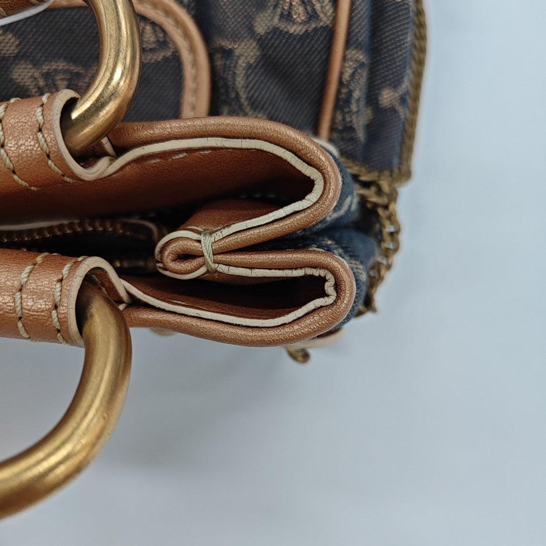 Canvas Top Handle Bag Blue
