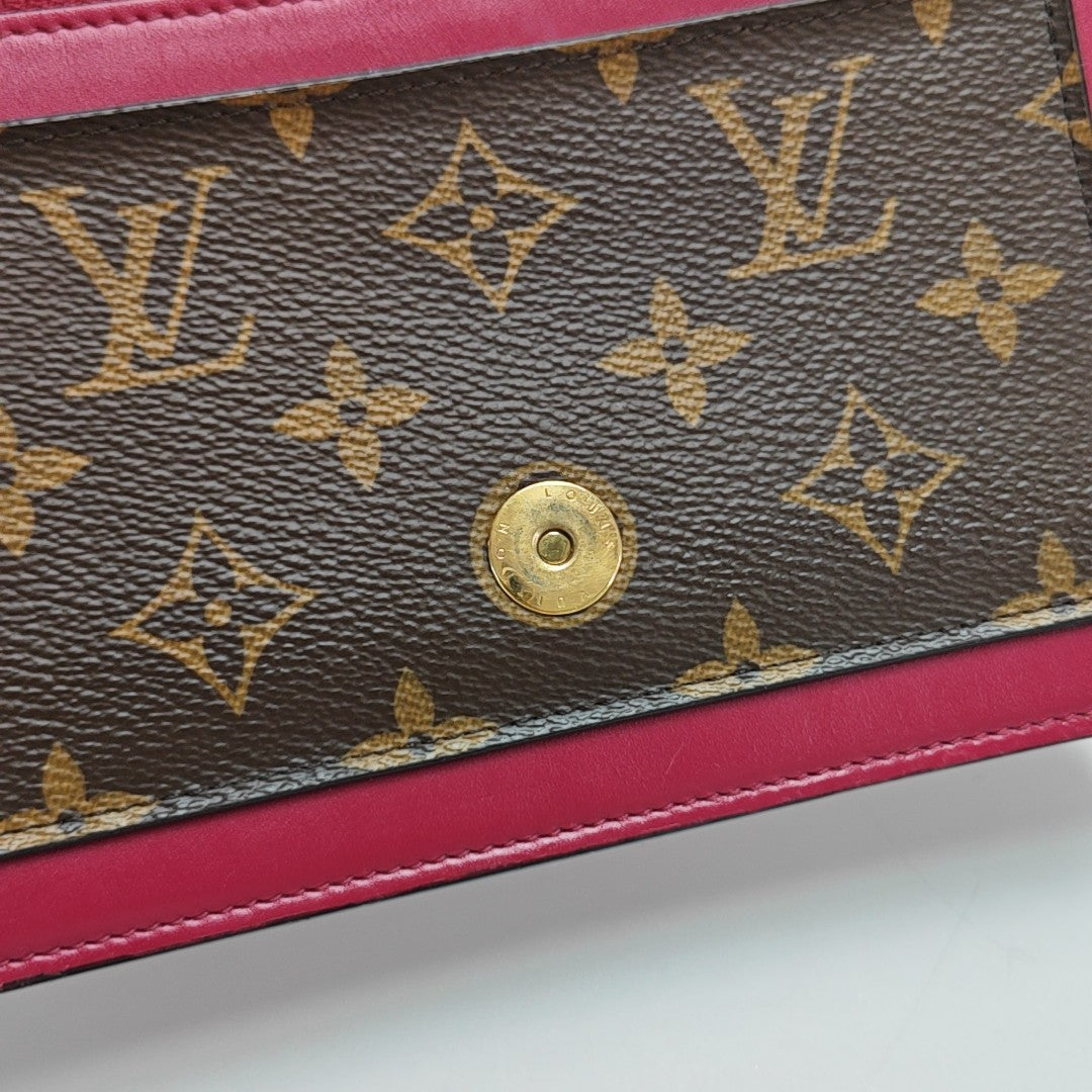 FLORE Monogram Coated Canvas Brown