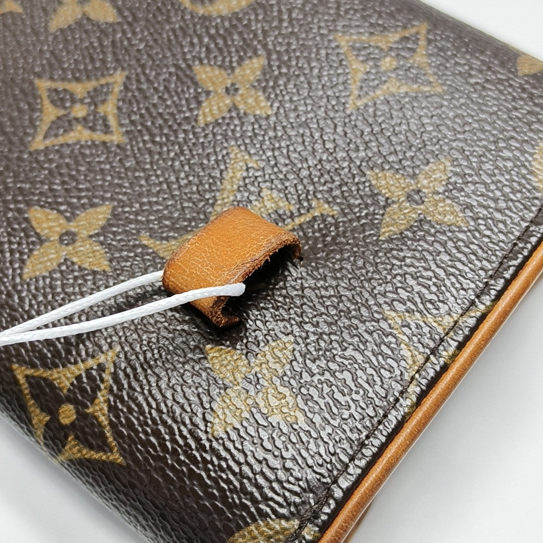 FLORENTINE Monogram Coated Canvas Brown