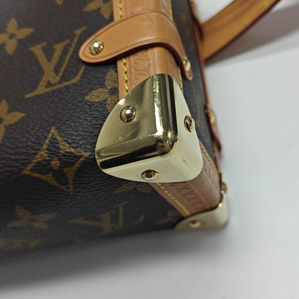 SIDE TRUNK MM Monogram Coated Canvas Brown
