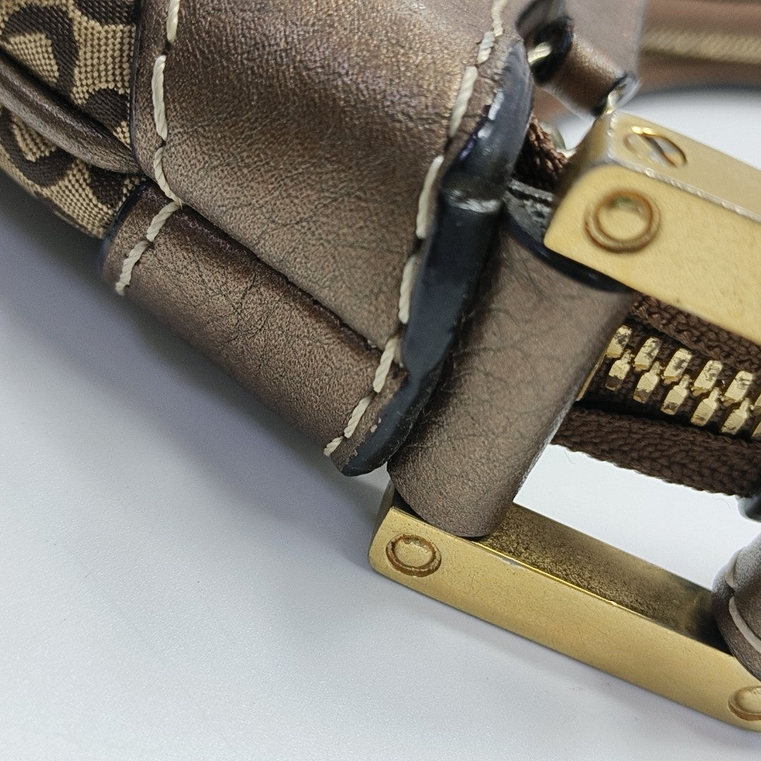 Monogram Canvas Top Handle Bag Beige