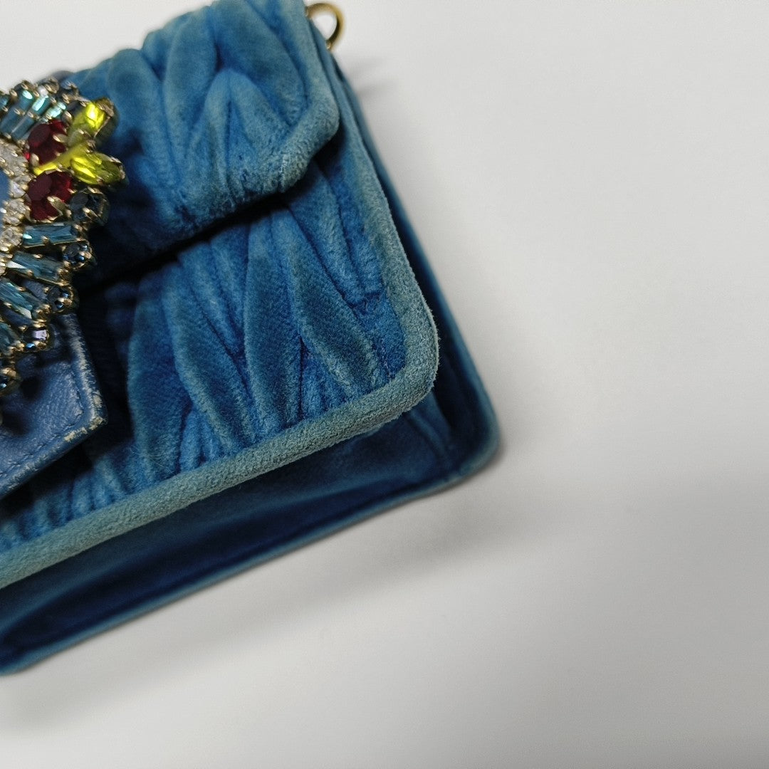 My Miu Mini Velvet Blue