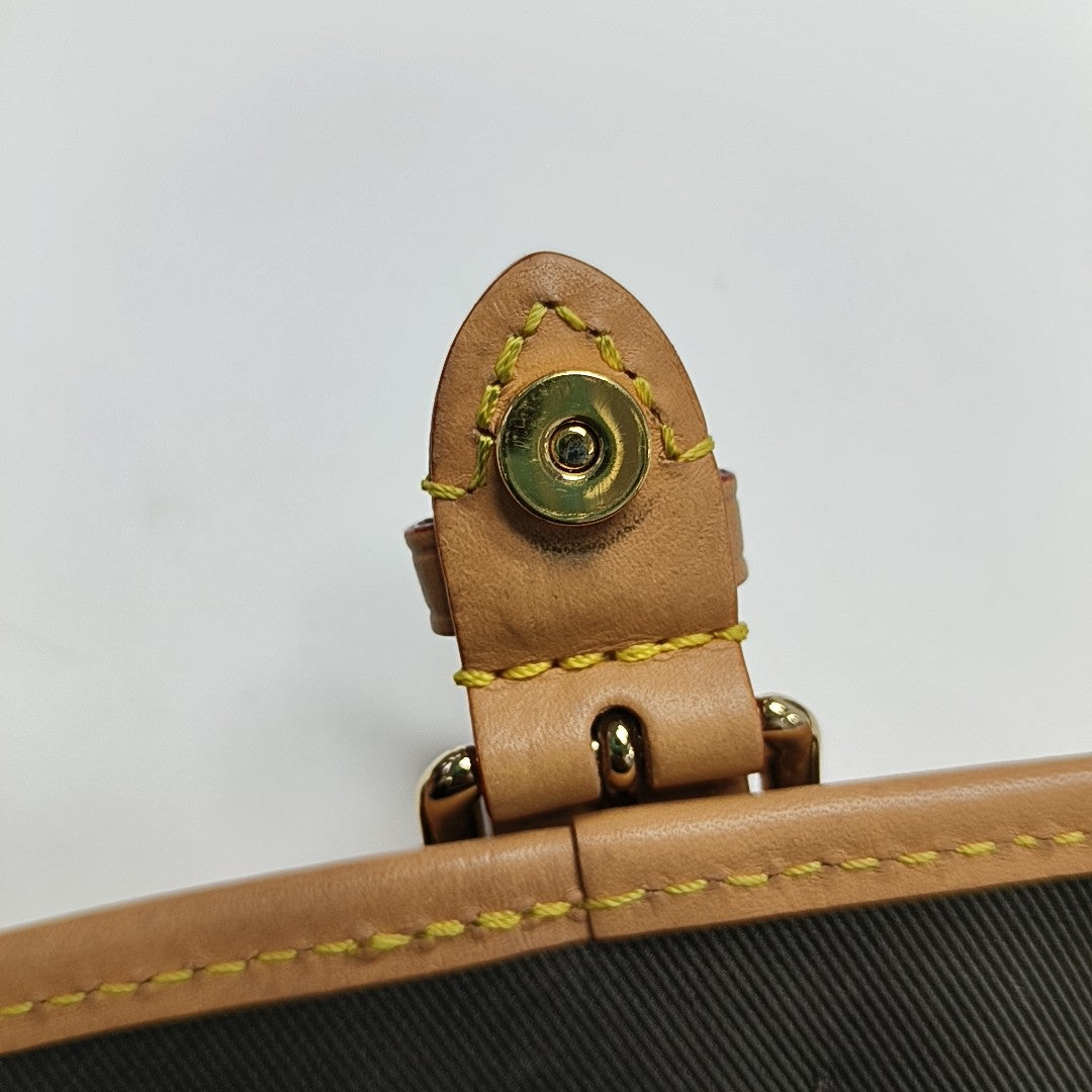 DIANE Nano Monogram Coated Canvas Brown