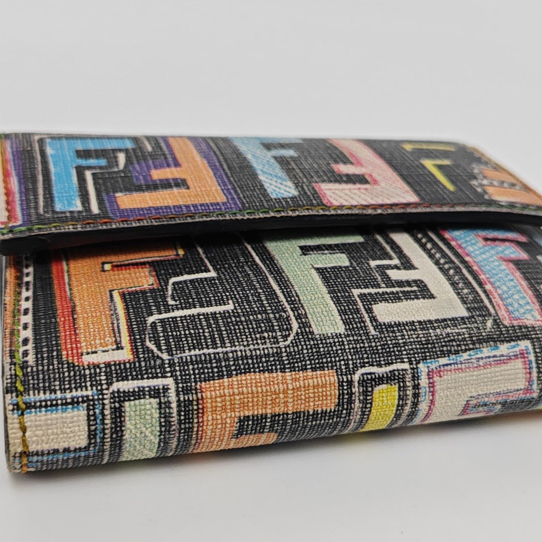 Monogram Coated Canvas Wallet Multicolor